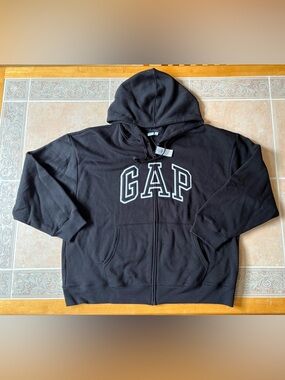 GAP Logo Zip Up Hoodie XXL NWT